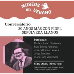Afiche del conversatorio en Casa Gonzalo Rojas